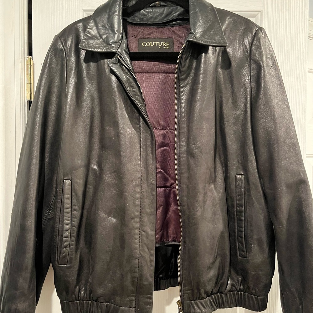 Vintage EUC Couture by J. Park Lamb‎ Leather Jacket